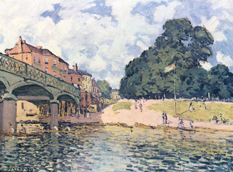 Alfred Sisley Bridge at Hampton Court,